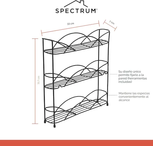 Miniatura 6 de Especiero de 2 niveles para barra Spectrum, 28710
