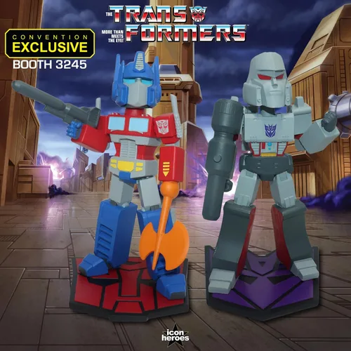 Miniatura 5 de Icon Heroes Transformers Optimus Prime vs Megatron Bobblehead Set (SDCC Exclusive)