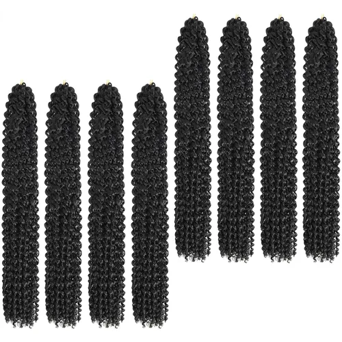 Miniatura 25 de Cabello Passion Twist de 24 pulgadas, 8 paquetes de cabello Passion Twist de ganchillo para mujeres, cabello trenzado Passion Twists largo bohemio