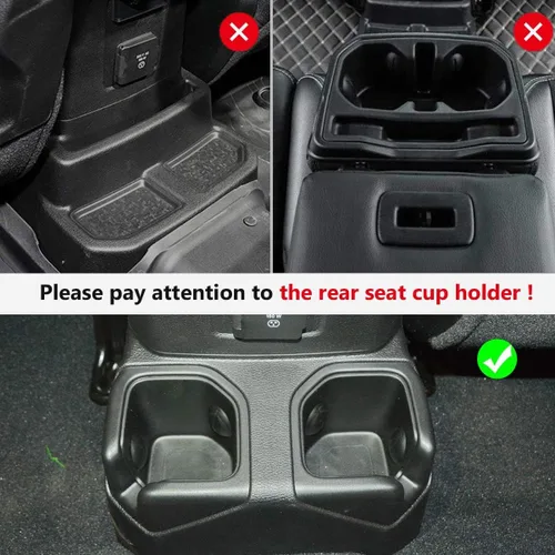 Miniatura 4 de Auovo Posavasos para auto para Wrangler JL JLU 2020-2023 2020-2023, accesorios de gladiador JT, decoración interior (kit de 4 piezas) (rojo)