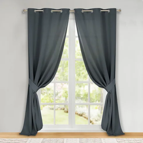 Miniatura 99 de Superior Cortinas Opacas, Oscurecimiento de Habitación, Dormitorio, Cortinas, Cocina, Acentos de Ventana de Sala de Estar, Bloqueo Solar, Térmico