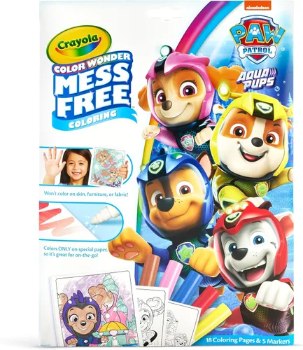 Miniatura 9 de Crayola PAW Patrol Hoja de Actividad con Pegatinas, 12 Páginas para Colorear de PAW Patrol, Más de 100 Pegatinas, Actividad para Viajar, Juguetes