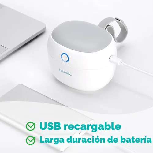 Miniatura 6 de Papablic Desinfectante portátil para chupete, estuche desinfectante con luz UV sobre la marcha para la salud del bebé, mini caja desinfectante