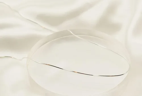 Miniatura 2 de PORI JEWELERS Cadena de serpiente italiana mágica de plata de ley 925 de 0.039 pulgadas, 8 caras, para mujer, fabricada en Italia