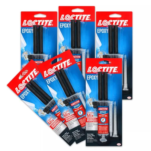 Miniatura 2 de Loctite, mezcla de epoxi instantánea lista en cinco minutos, dos jeringas de 0,47 onzas líquidas (1715208), 1715208-6