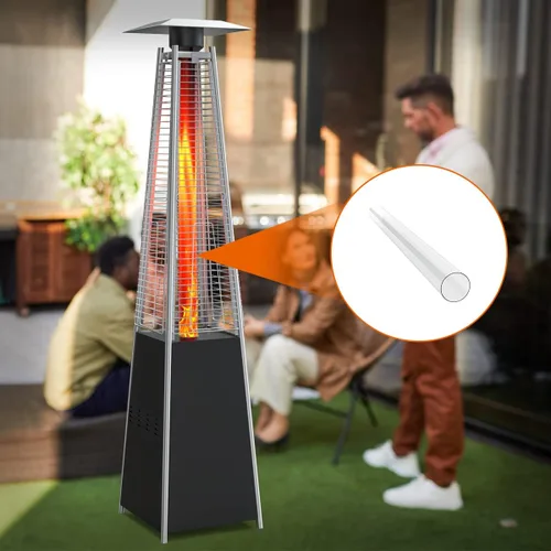 Miniatura 9 de SafBbcue Calentador de patio de repuesto para calentador de patio Outdoot de 4 lados de propano líquido, 49.5 pulgadas de alto 4 pulgadas