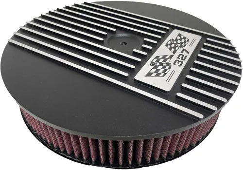 Miniatura 3 de Pequeño bloque Chevy 327-13" Kit de filtro de aire redondo - Negro