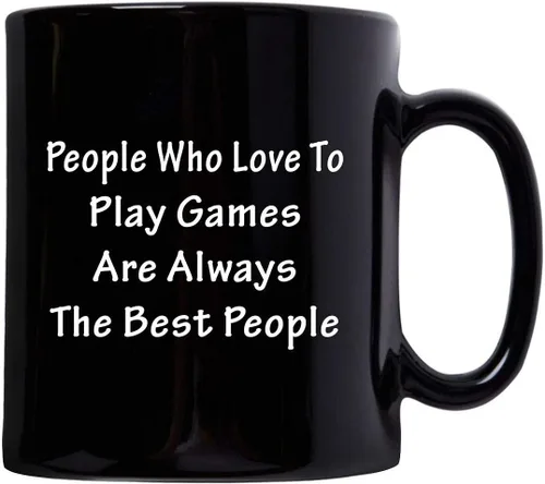 Miniatura 2 de Gifts Idea for Game Developer Designer Mug Coffee Tea Cup Black Ceramic 11oz - Video Gaming Design Dev Team Development Funny Cute Gag - People are