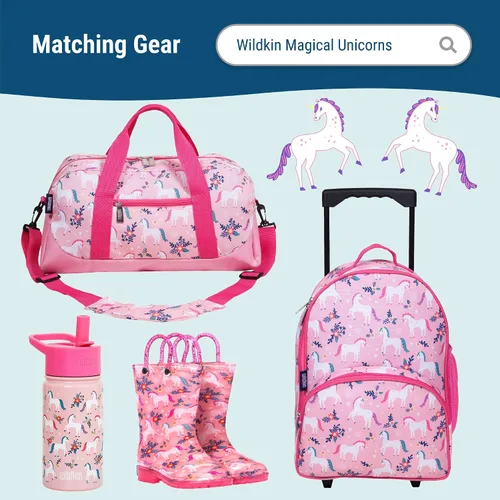 Miniatura 7 de Paraguas para niños Wildkin Dosel a prueba de lluvia, mango curvo, diseño fácil de colgar
