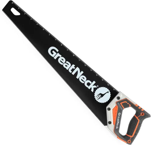 Miniatura 10 de GreatNeck 74003 - Sierra de mano de 15 pulgadas, hoja de acero SK-5, dientes de tres biseles, agarre cómodo, marco de aluminio, herramienta de corte