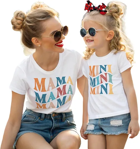 Mama Mini Set Shirt, Retro Mama Shirt, Mommy and me Shirt, Matching Mommy and Me Shirt, Mommy and Me Outfits, Mom and Daughter Shirts, Mothers Day