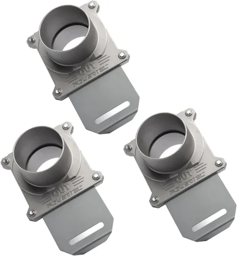 Miniatura 8 de Powertec 70108, compuerta de regulación de tiro de 4-pulgadas para colector de polvo y aspiradora