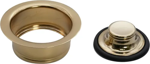 Miniatura 3 de Westbrass D2089-01 Brida y tapón de eliminación de residuos de montaje de 3 pernos, latón pulido, paquete de 1