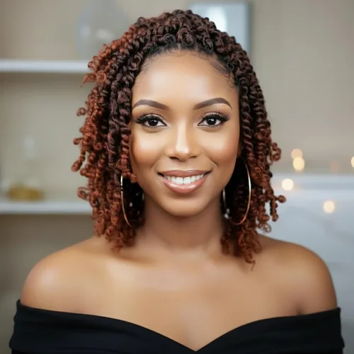 Miniatura 20 de Fulcrum Pelo de ganchillo Passion Twist de 8 pulgadas, 9 paquetes de cabello pretrenzado y prerrizado para mujeres negras (8 pulgadas