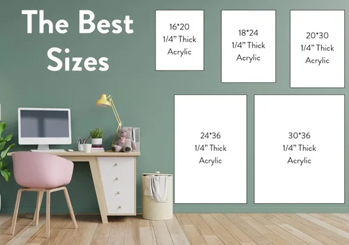 Miniatura 7 de Calendario acrílico personalizado para pared, se envía al día siguiente, hecho en Estados Unidos, planificador transparente de borrado en seco