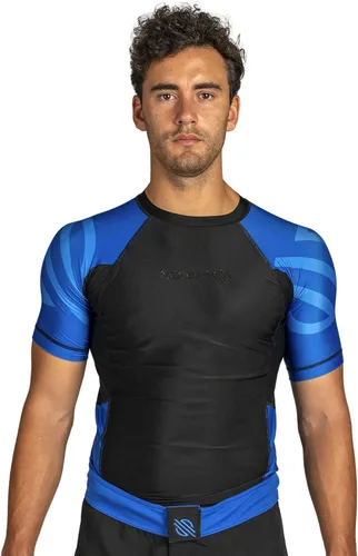 Miniatura 2 de Sanabul Esencial manga corta Rash Guard MMA BJJ Wrestling Grappling Jiu Jitsu