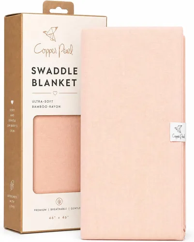 Miniatura 15 de Copper Pearl Swaddle Blankets for Newborns Soft Stretchy Receiving Blankets for Boys and Girls Large 46 x 46 Inch Baby Blankets Lightweight
