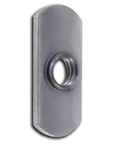 Tuercas T extrusión ranura T Tuerca deslizante Tuercas de soldadura Pestañas de soldadura por puntos Tuercas de jaula Paquete de 10 tuercas de acero