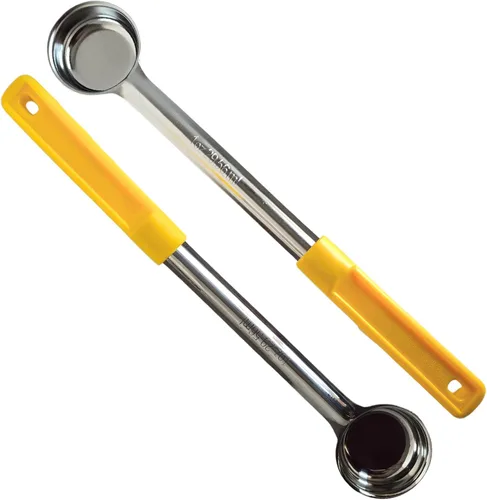 Miniatura 21 de Cuchara de acero inoxidable sólido de 4 onzas para medir y servir; cucharas de grado comercial (paquete de 2) Commercial-Grade Spoodle for