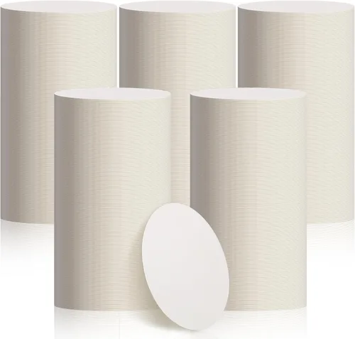 Miniatura 13 de TaoBary 400 Piezas Posavasos Desechables de Papel a Granel 1MM, 4 Pulgadas Posavasos Redondos de Cartón en Blanco para Bar Bebidas Manualidades DIY