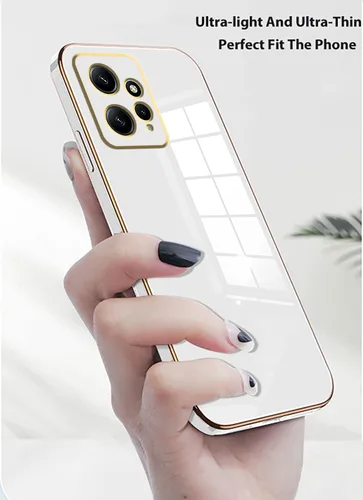 Miniatura 4 de Compatible con Redmi Note 12 4G Funda Silicona Rosa, Chapado para Xiaomi Redmi Note 12 4G Funda de teléfono a prueba de golpes Funda delgada y suave