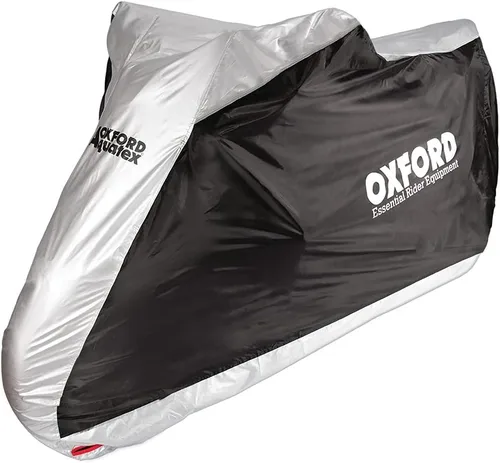 Miniatura 12 de Oxford - Funda protectora Aquatex para motocicletas al aire libre Negro/Plateado