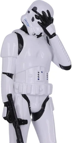 Miniatura 6 de Nemesis Now Figuras de ciencia ficción originales de Stormtrooper Three Wise, color blanco, 5.5 in