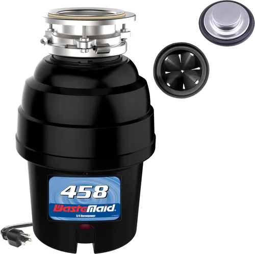 Miniatura 11 de Waste Maid 10-US-WM-058-3B - Sistema de molienda de residuos de alimentos de acero inoxidable antiatascos, 1/2 HP Economy, negro