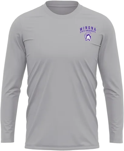 Miniatura 264 de Camisa deportiva de manga larga oficial de la NCAA Collegiate para hombre, con logotipo en el pecho izquierdo, colección Athletic Heather