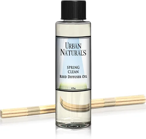 Miniatura 82 de Urban Naturals Recambio de aceite difusor de varillas ámbar y lavanda, lavanda relajante, ámbar cálido, aroma calmante para habitación, 4 onzas +