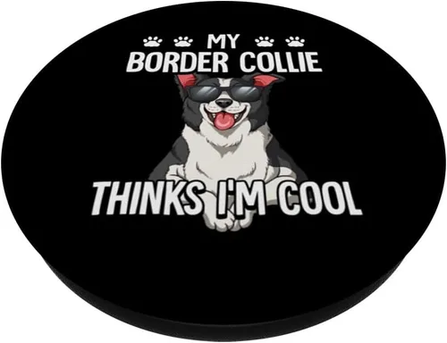 Miniatura 2 de Border Collie PopSockets PopGrip estándar