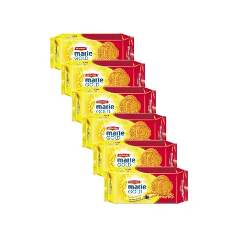 Miniatura 7 de Britannia Marie Gold Cookies 21.16 oz (600g) – Bocadillo crujiente de té – Deliciosas galletas de comestibles (paquete de 2)