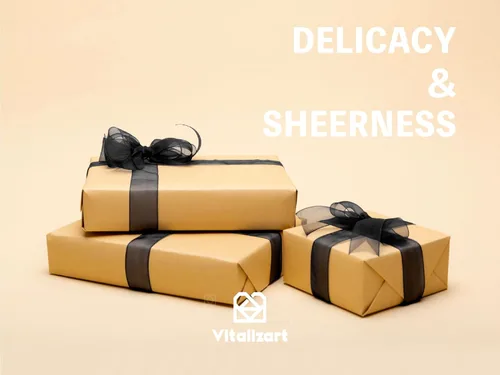 Miniatura 3 de Vitalizart Cinta negra de organza transparente de 1 pulgada x 30 yardas, cintas de tela hechas a mano para envolver regalos, árbol de Navidad