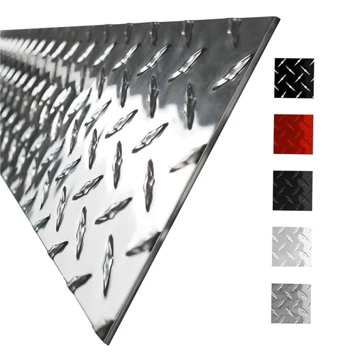 Miniatura 7 de 2 pulgadas x 96 pulgadas - Hoja de metal de placa de diamante, hoja de aluminio de alta resistencia con acabado de molino de grado comercial, placa