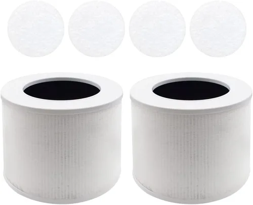 Miniatura 8 de Filtro de repuesto para purificador de aire, miniRF, compatible con LEVOIT Air Purifier Core Mini (2 filtros+4 almohadillas aromáticas)