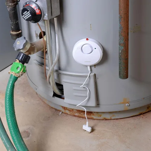 Miniatura 2 de SABRE sensor de alarma de fugas o desborde de agua, con cables, sirena de 110 dB – Fácil instalación propia