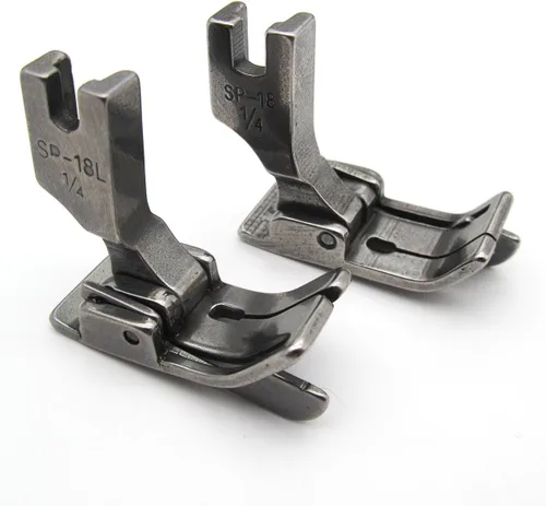 CKPSMS Marca - Pies guía izquierdo y derecho # SP-18 L+SP-18 Compatible con/Reemplazo para JUKI Brand DDL-8500 DDL-8700 TL-2010Q, CONSEW Marca 210