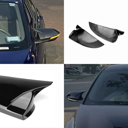 Miniatura 4 de Tapas para espejo retrovisor lateral de puerta para Hyundai Elantra 2021-2023, color negro brillante