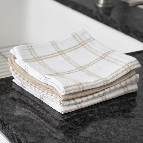 Miniatura 5 de T-Fal Paños de Cocina Premium con Textura de Waffle: Altamente Absorbentes, Súper Suaves y Duraderos - 100% Algodón, 12"x13" Toalla de Cocina Plana