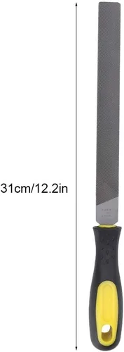 Miniatura 2 de Lima plana de metal de 8 pulgadas con asa, herramienta profesional de acero de alto carbono para afilar, dar forma y desbarbar metal, madera