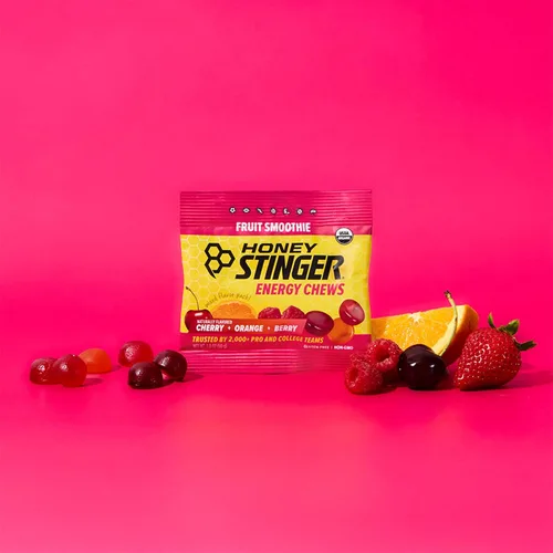 Miniatura 4 de Honey Stinger Gomitas Energéticas de Batido de Frutas Orgánico, Sin Gluten y Sin Cafeína, para Ejercicio, Correr y Rendimiento, Nutrición Deportiva