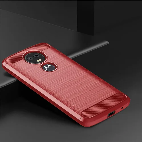 Miniatura 8 de Asuwish Funda protectora para Moto E5 Plus E 5 Supra con protector de pantalla y accesorios de celda de TPU suave delgada y suave, Motorola E5+ Rojo