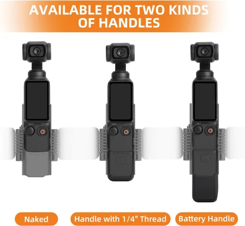 Miniatura 6 de Pocket3/4 Soporte de extensión de teléfono dual para DJI Osmo Pocket 3/4 Accesorios de manija de cámara Adaptador de zapata fría Montaje
