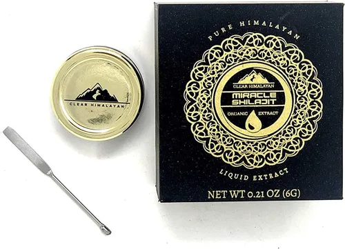 Miniatura 2 de Resina Shilajit del Himalaya, 60 porciones, auténtica fuente 100% natural de ácido fúlvico y oligominerales (0.21 onzas 2 paquetes) Shilajit