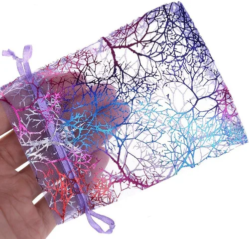 Miniatura 5 de Stratalife Bolsas de organza de 4 x 6 pulgadas, pequeñas bolsas de joyería con cordón, bolsas de regalo para regalos de boda, dulces, 100