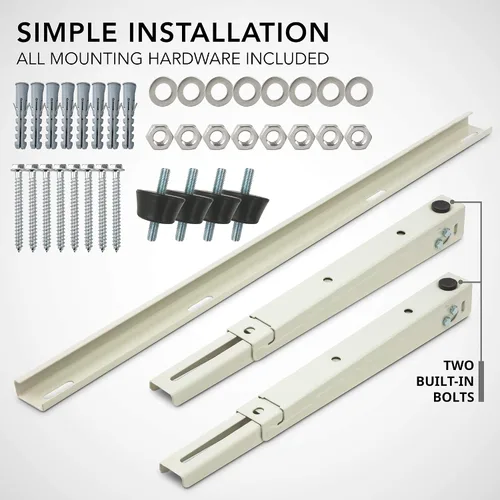 Miniatura 2 de Ivation Soporte de montaje de aire acondicionado dividido para exteriores, soporte universal de CA de montaje en pared resistente con hardware