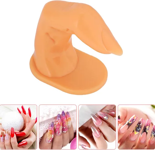 Miniatura 2 de Yinhing Dedos de práctica de uñas, modelo de dedos falsos, arte de uñas, arte de uñas, práctica de dedos, puntas de arte de uñas, maniquí