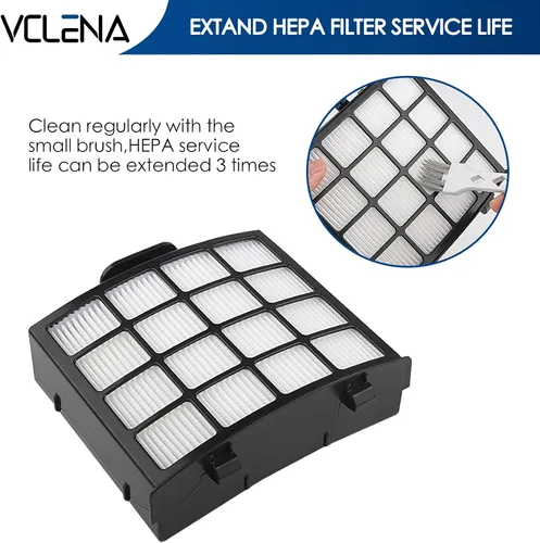 Miniatura 5 de AZ2002 - Filtros de vacío de repuesto para Shark Vertex DuoClean PowerFin Aspiradora vertical AZ2002, AZ2000W, AZ2000, parte XFFKAZ2000, XHFAZ2000