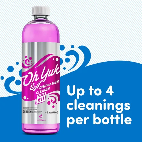 Miniatura 2 de Oh Yuk Limpiador de lavavajillas, descalcificador y desodorante – Elimina grasa, olores y acumulación – Aroma natural a naranja – Fórmula segura
