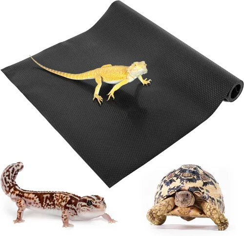 REPTI ZOO Alfombra de terrario de sustrato de reptil, 118 x 23.6 pulgadas, forro de sustrato de terrario de reptil no adhesivo, accesorios para